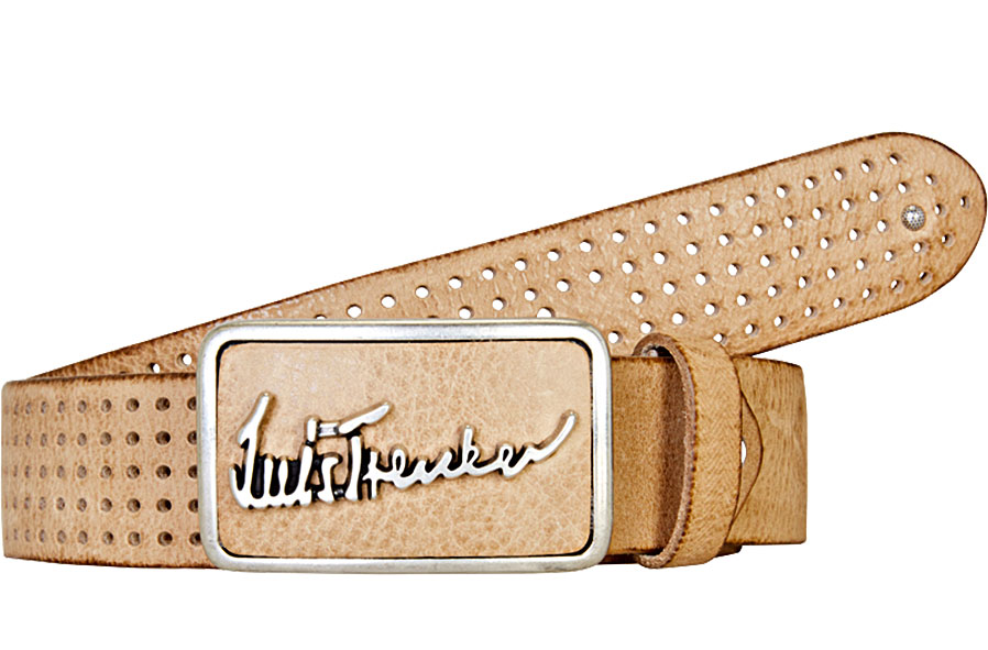 Ledergürtel mit cooler Schließe von LUIS TRENKER